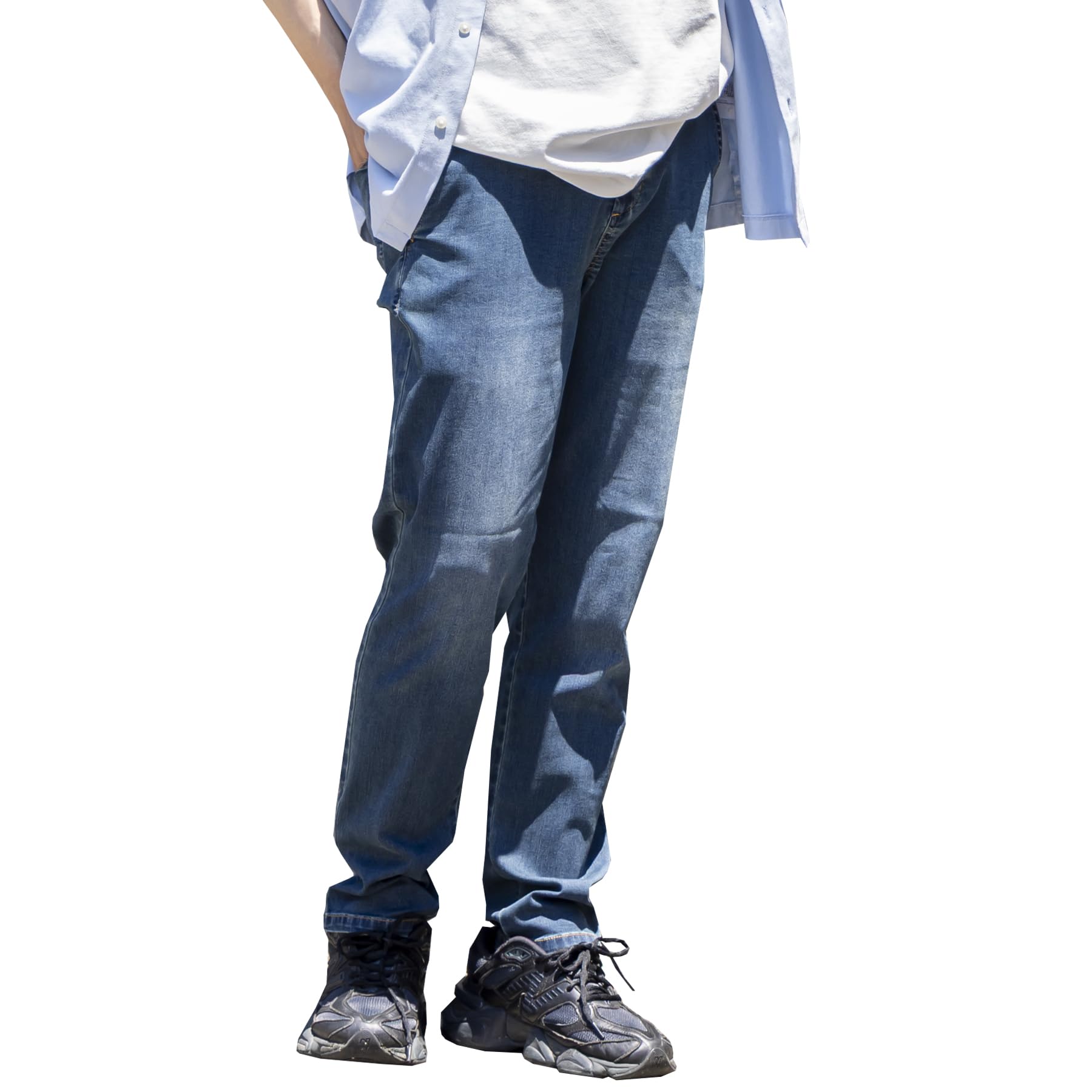BeenBlue 冷感 ジーンズ メンズ 涼しい 夏 接触冷感 ストレッチ 大き…