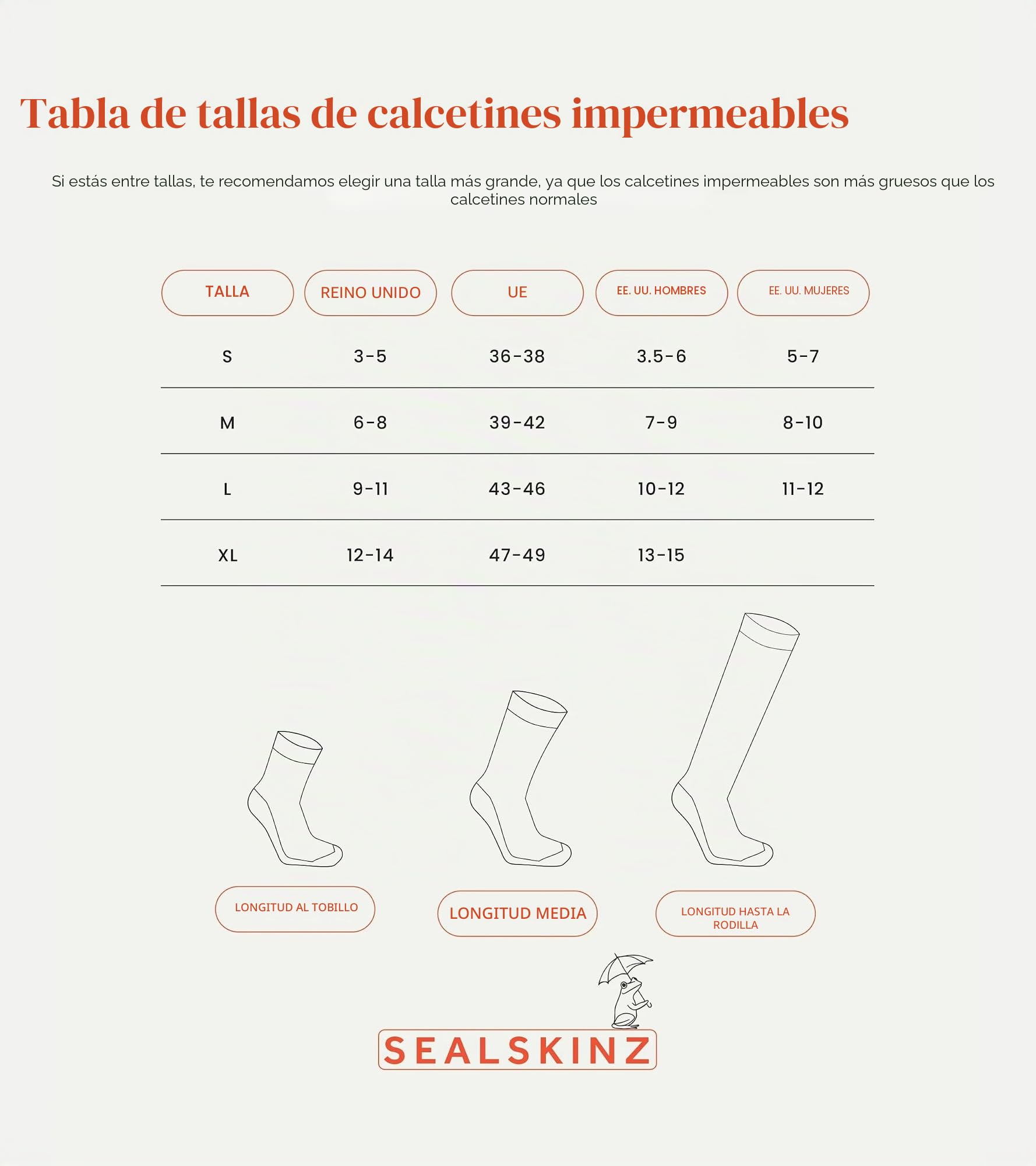 SealSkinz Waterproof Cold Weather Mid Length Calcetín, Hombre, Gris, Small