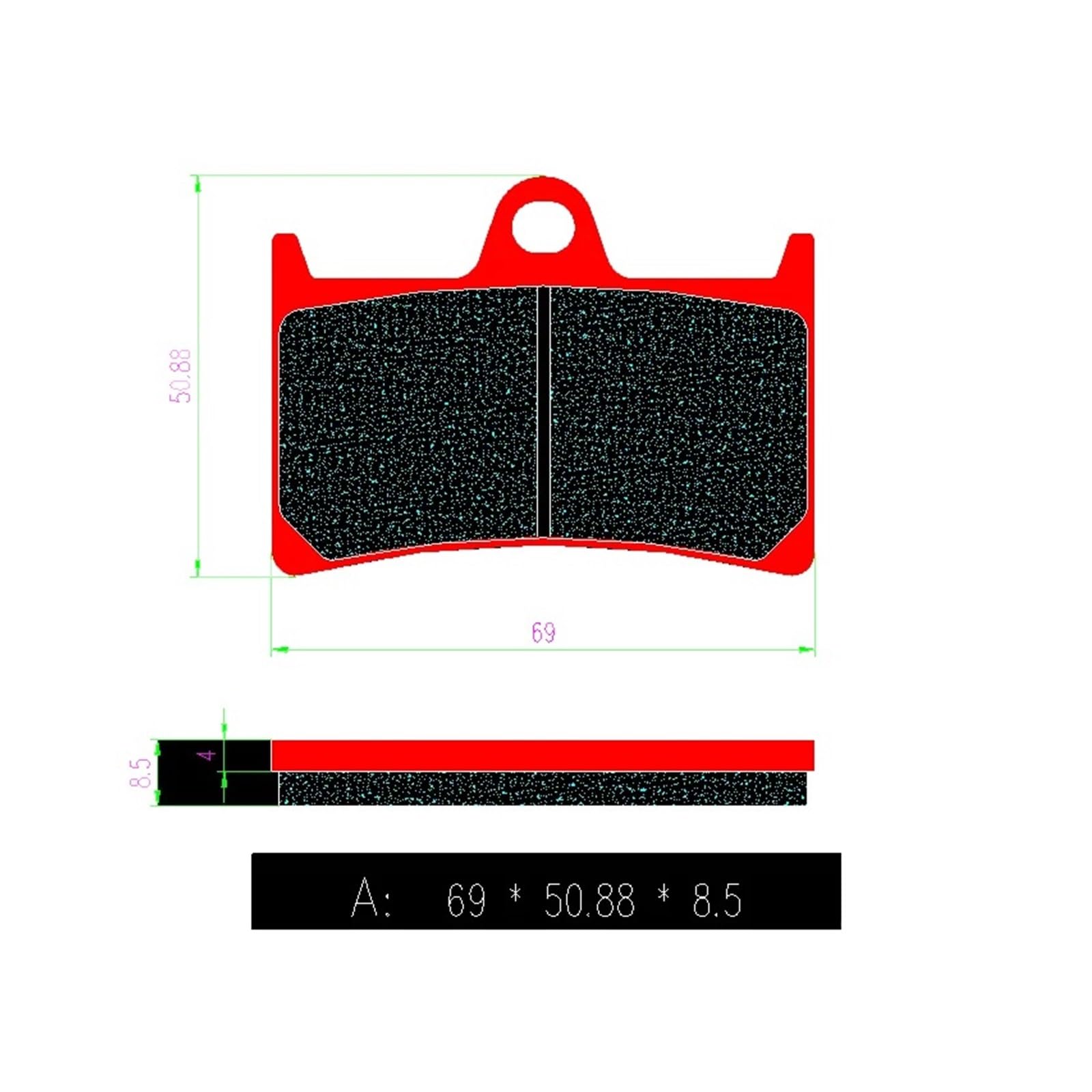 Juego Pastillas Moto para Yamaha XP 500 530 XP500/530 T-MAX TMAX500 T-MAX SX DX TMAX530 2013-2020 Pastillas De Freno Delanteras Y Traseras Cerámica Motocicleta