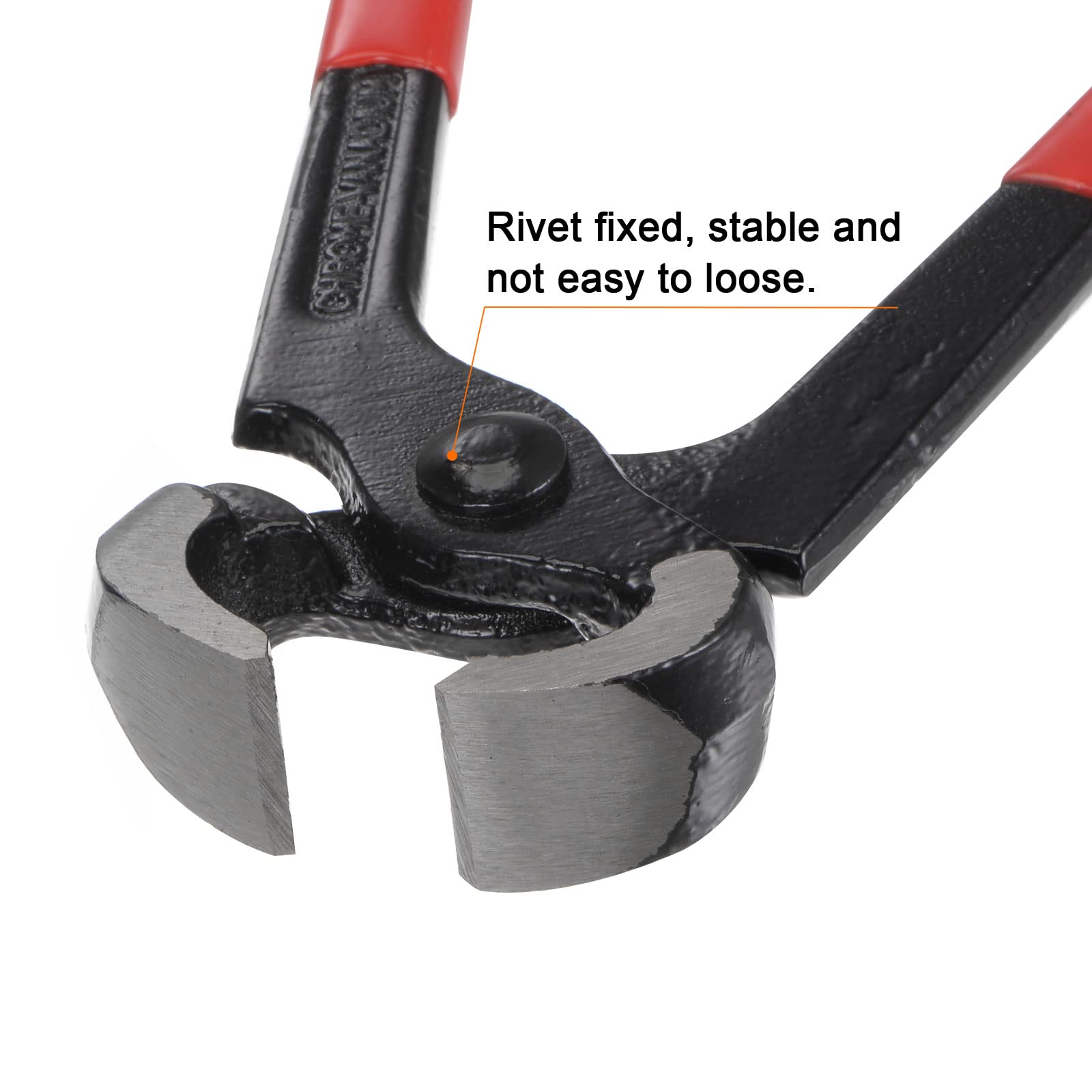 HAUTMEC End Cutting Pliers 7" Flush Cut Carpenters Pincers Nail Puller