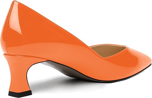 Miniatura 5 de NUMALEO Zapatos de tacón bajo para mujer, sin cordones, con puntera puntiaguda, para trabajo, casual, de 2 pulgadas