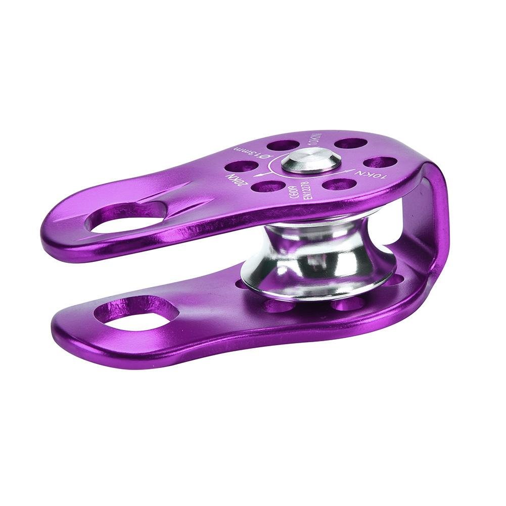 Dilwe Poulie Simple Pivotante UIAA 20 KN – Robuste En Aluminium Pour Escalade, Arborisme, Rappel & Sauvetage