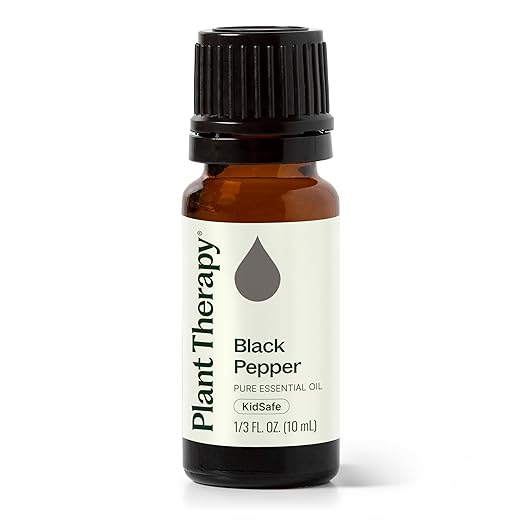 Plant Therapy Black Pepper Essential Oil 10 mL (1/3 oz) 100% Pure, Undiluted, Therapeutic Grade