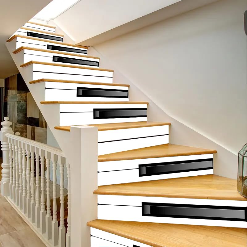 Calcomanías 3D para escaleras con efecto tridimensional y vinilo lavable 5