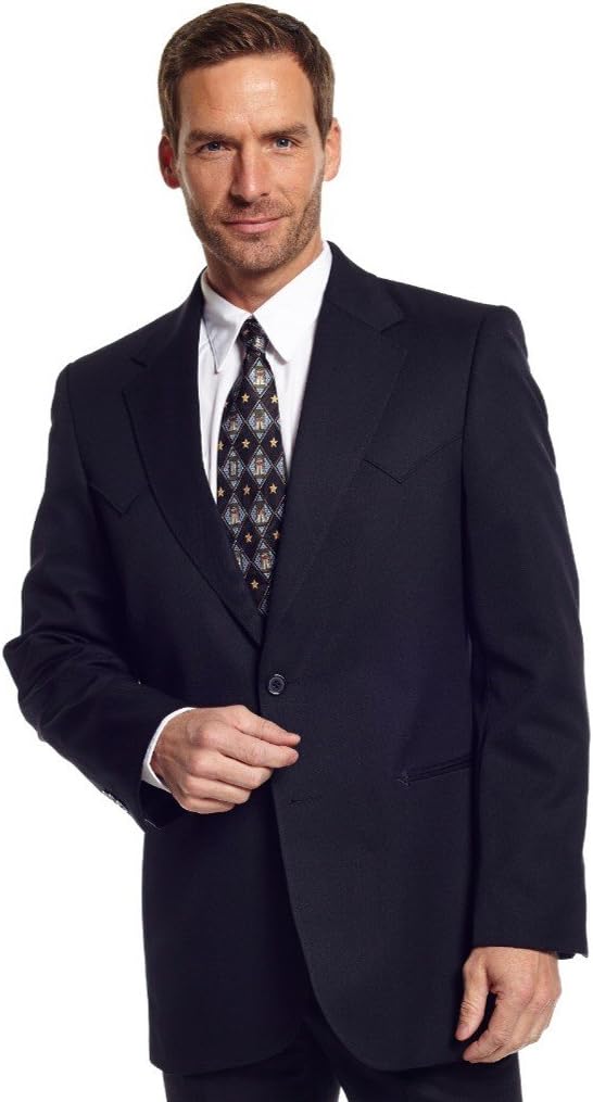 Circle S Men's Abilene Sport Coat Big Black 56 LNG