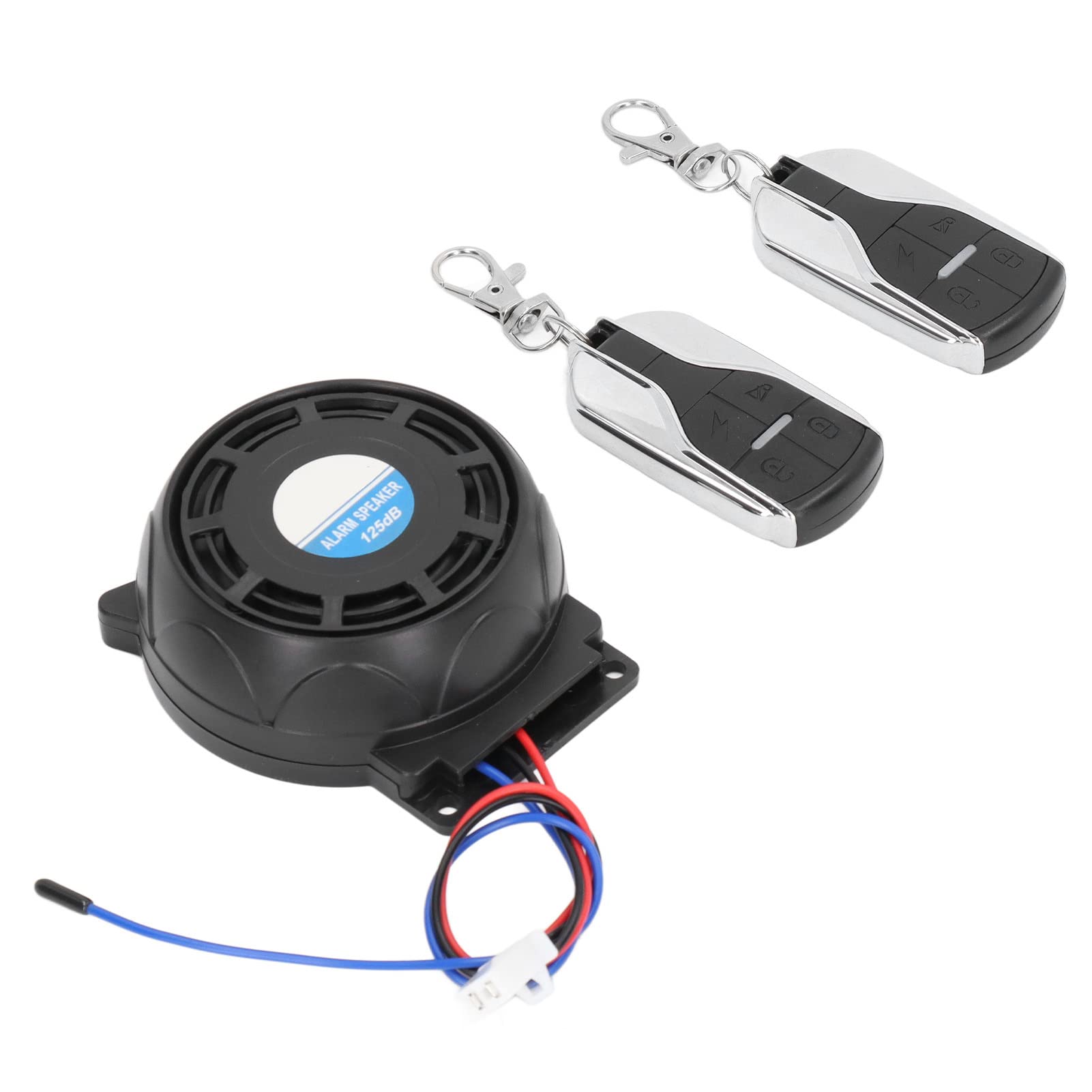 Bediffer Dispositivo Antirrobo para Motocicleta, de Alarma Universal para Motocicleta,2 Controles Remotos,Resistente Al Agua,Sonido Fuerte,Rango de 150 M,Inalámbrico para Scooters