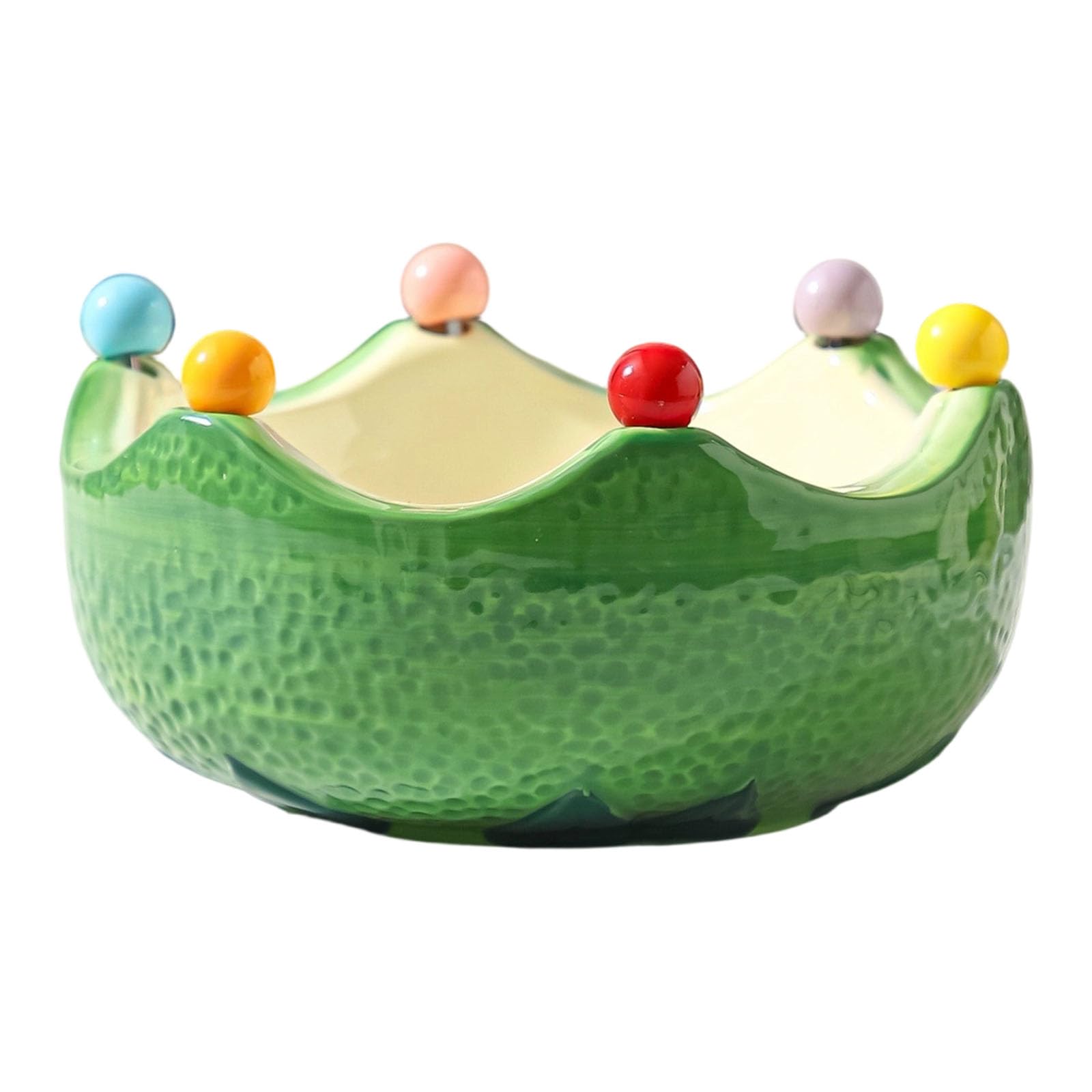 our fave Ceramic Bowl with 6 Forks, Citrus Shaped Ceramic Serving Tray, for Parties Dining Kitchen Kitchen Bowl with Forks