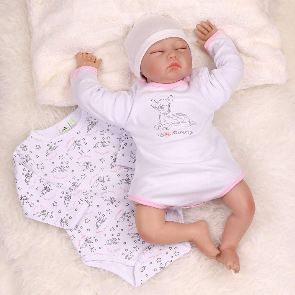 2er Pack Disney Bambi Lagarmbody weiß rosa 18-24 Monate (92)