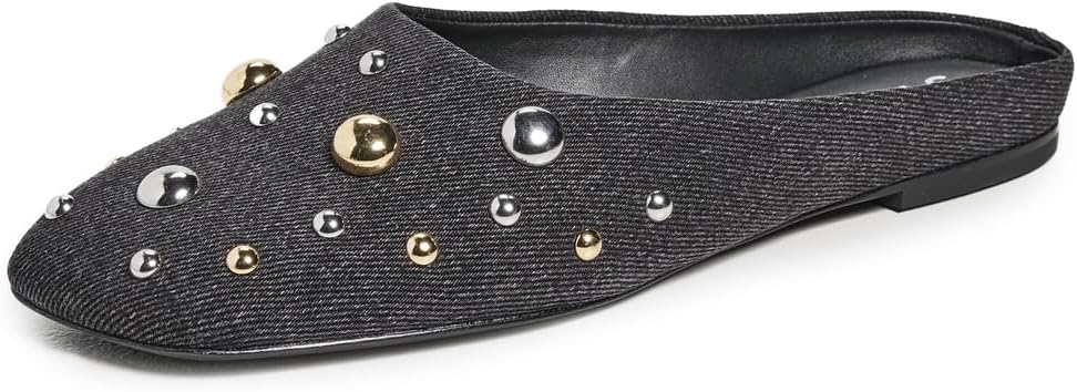 3.1 Phillip Lim Women's ID Flat Mules with Dome Embellishments
