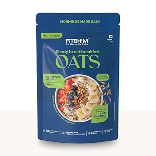 ProToGrow Ready to Eat Oats with Bhim Banana & Real Cranberries - 1kg