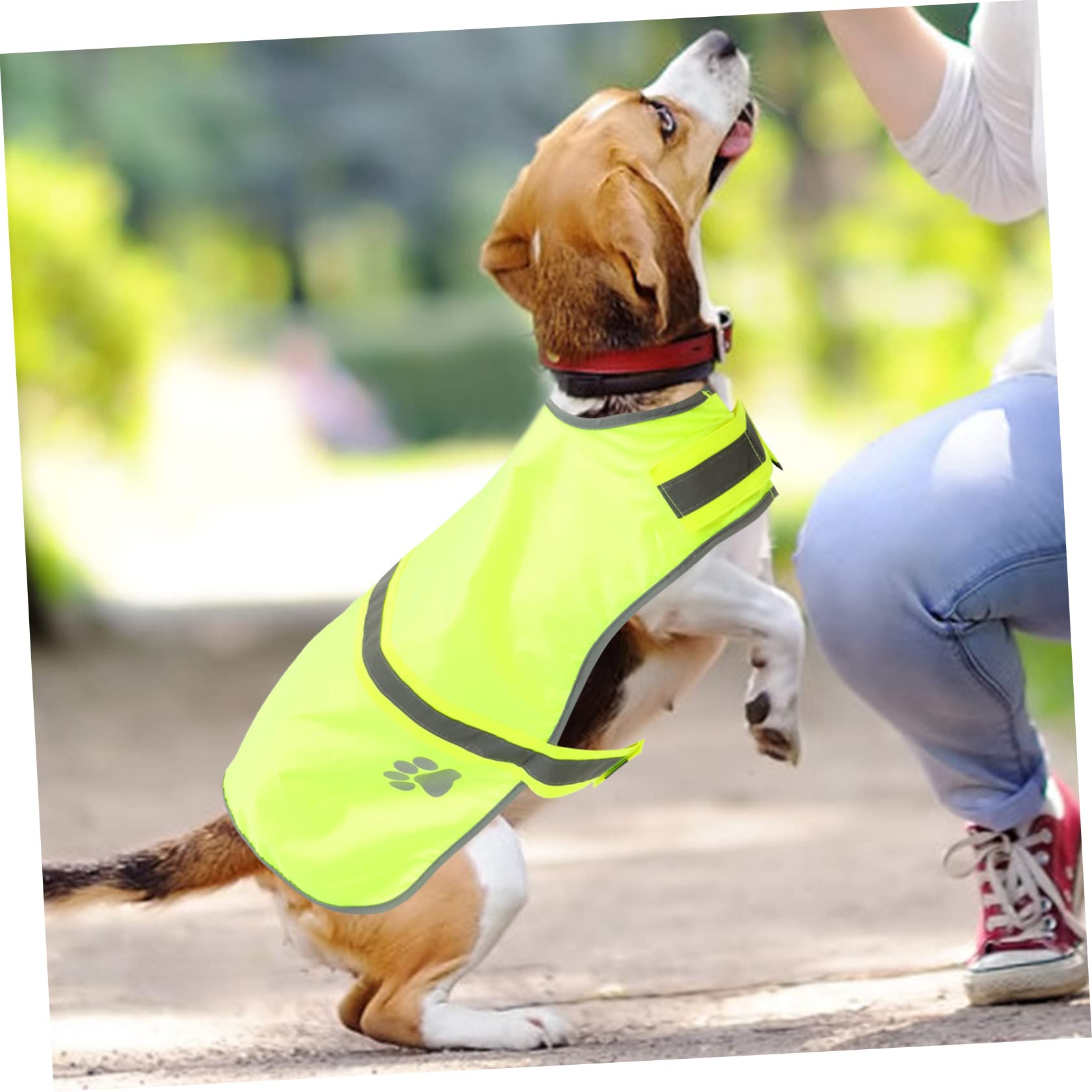 Housoutil 4 Stücke Hund Weste Reflektierende Weste Für Hunde Haustier Bekleidung Atmungsaktive Mesh Oxford Stoff Verstellbaren Trägern Modische