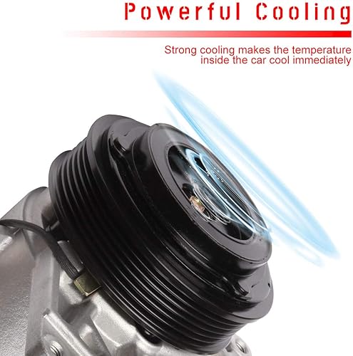 Miniatura 2 de cciyu Compresor de aire acondicionado 2004 2005 2006-2008 2009 para N-issan Quest 3.5L, 2003-2007 para N-issan Murano 3.5L reemplaza al compresor de