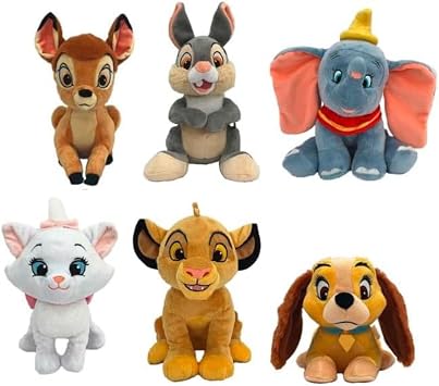 Simba 6315876247NPB - Disney Hayvan Dostları Peluş Oyuncakları - Disney Hayvan Dostları Peluş Oyuncakları Gibi, Bambu, Damga, Marie, Dumbo, Bayan veya Strol Olarak Mevcut, 25 cm, 0 Aydan itibaren