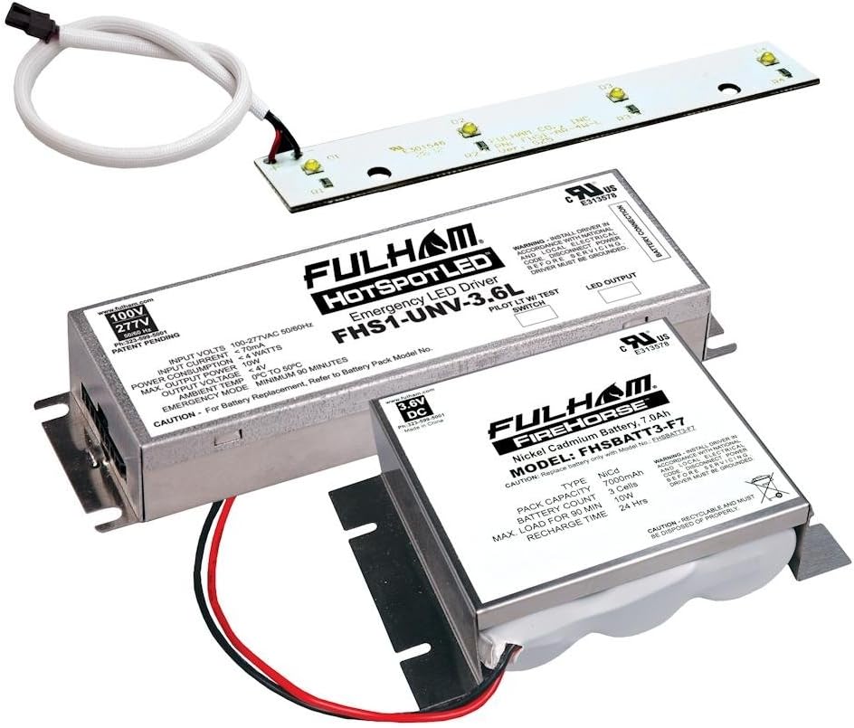 Fulham Lighting Fulham LED Emergency Battery Back Up Kit, FHSKITT04LNF