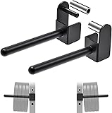 Kipika 2x2 Power Rack Weight Plate Holders - Compatible with 5/8" & 1" Holes, for Standard 1-inch Plates - Set of 2 - 1