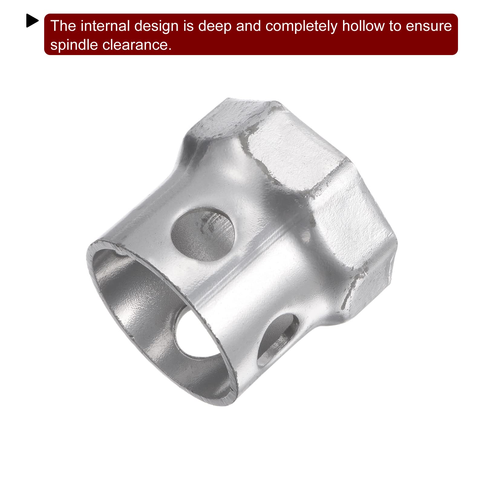 Sourcing Map Spindelmutter Stecknuss 110 Mm - 8-Punkt Radlager Kontermutter Schlüssel
