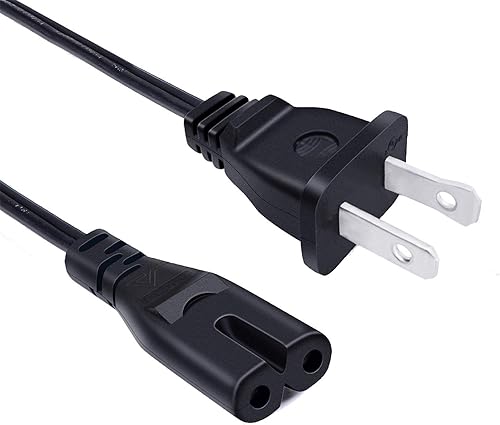 Cable de alimentación de repuesto para Insignia NS-48D510NA17 NS-39L240A13 NS-40D510NA17 NS-46L240A13 NS-32L120A13 NS-46L240A Smart TV 8 pies IEC C7