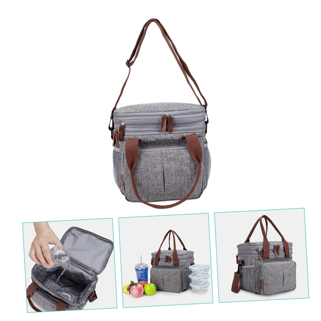 Wärmespeichernde Lunchtasche aus Hochwertigem Material Tragbare Bento-tasche mit Thermoisolierung und Praktisch für Schule Arbeit und Picknicks