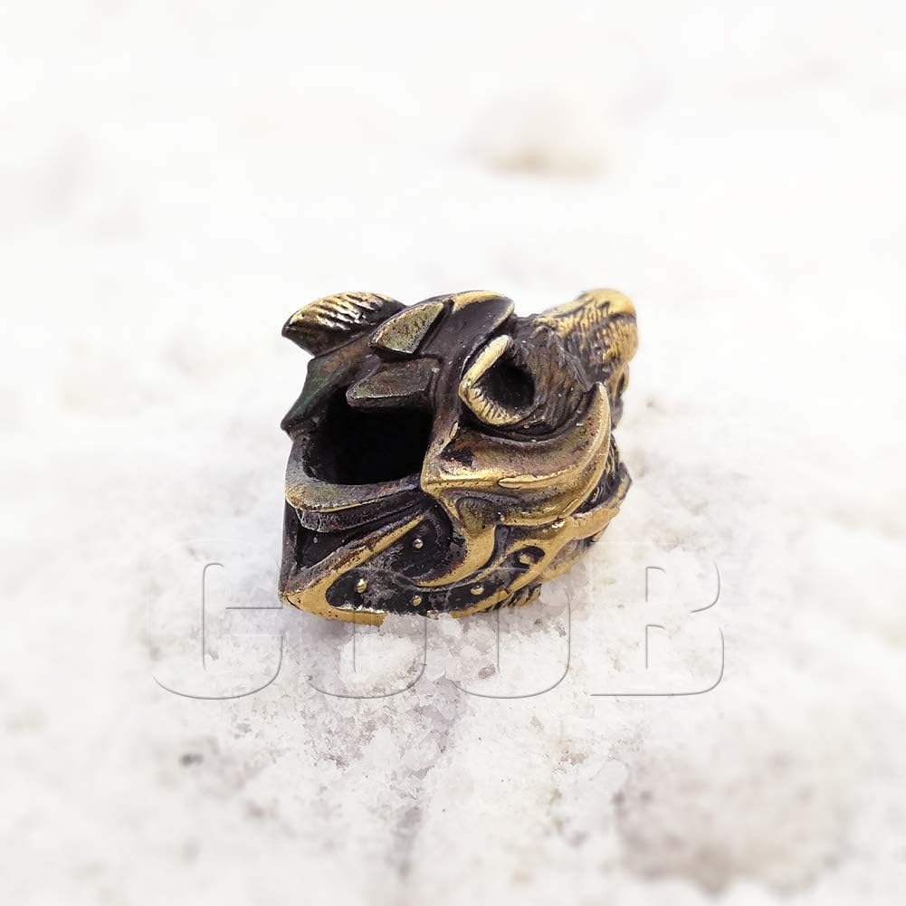 CooB 1Pcs/Lot EDC Paracord Bead, Charm, Knife Lanyard Bead Wolf Fenrir. Hand-Casted Metal Beads Pendants for Paracord Knives Lanyards