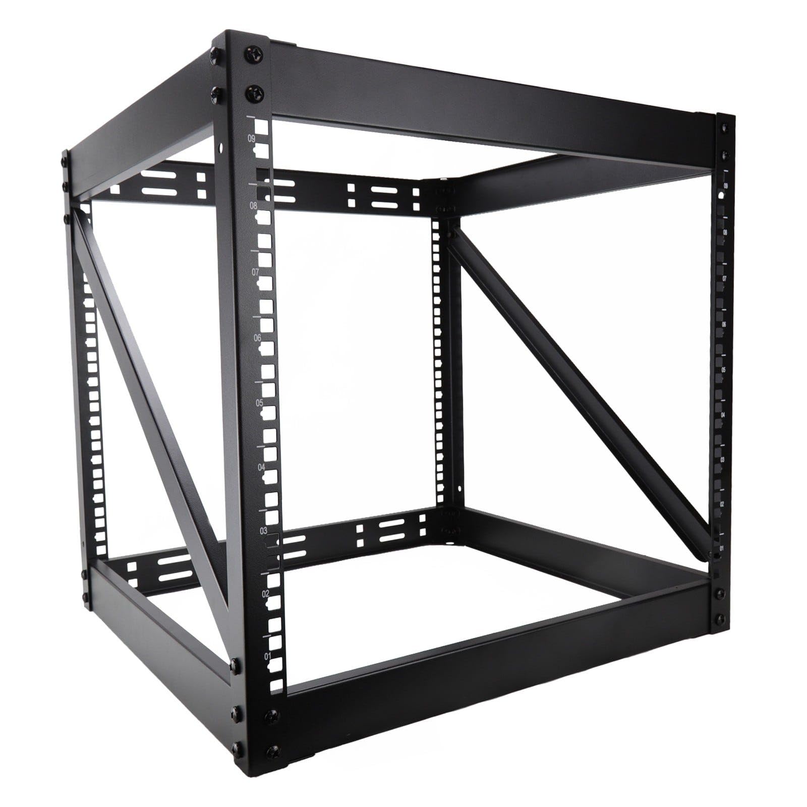 kenable 48,3 cm (19 Zoll) Offener Rack 9U Rahmen Datenschrank PDU/Netzwerk/Panel/Switch Büro/Studio