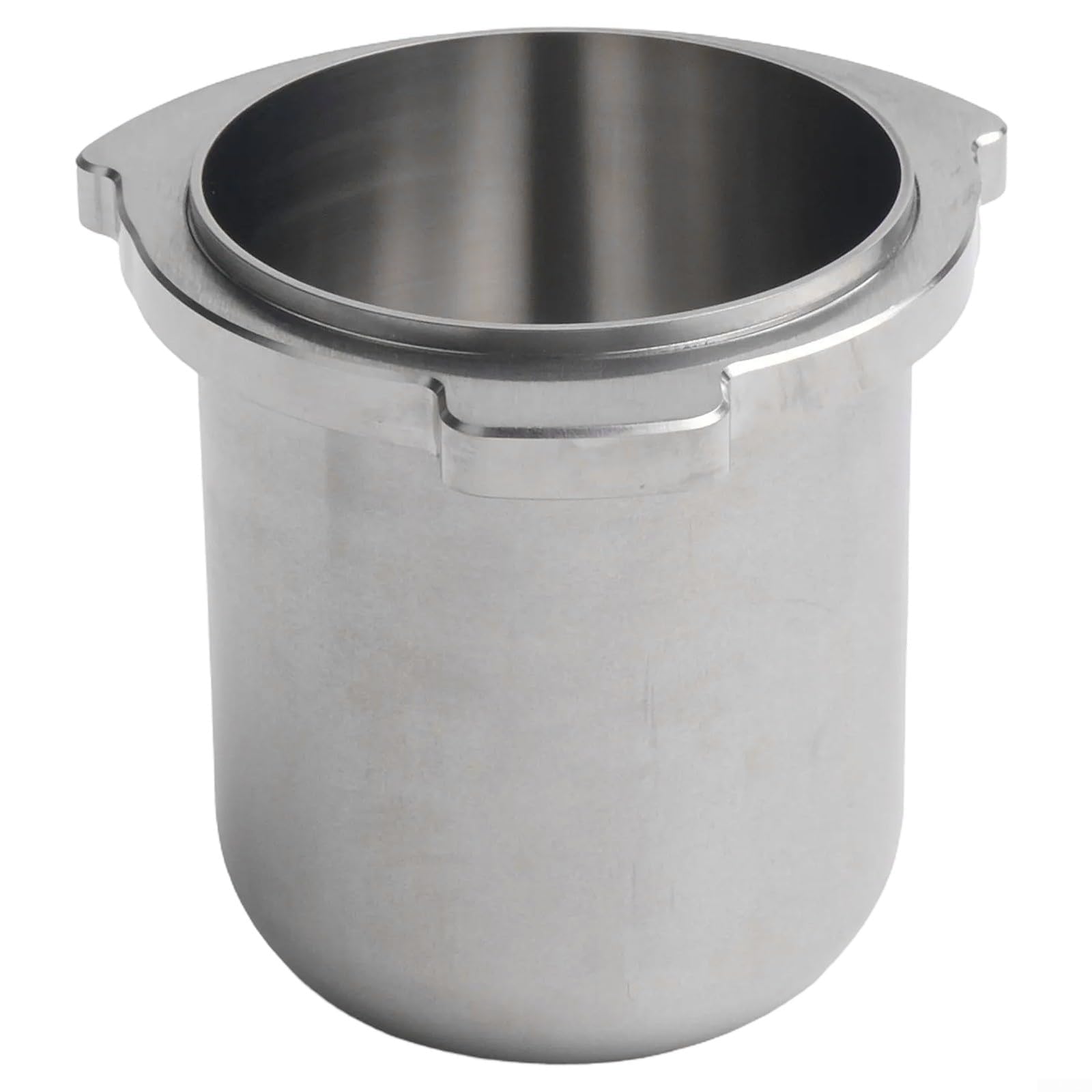 Taza dosificadora de acero inoxidable de 54 mm para máquinas de espresso de la serie 8, herramienta de transferencia de café molido con minimalista PARA DISEÑO para BES876, para limpiar