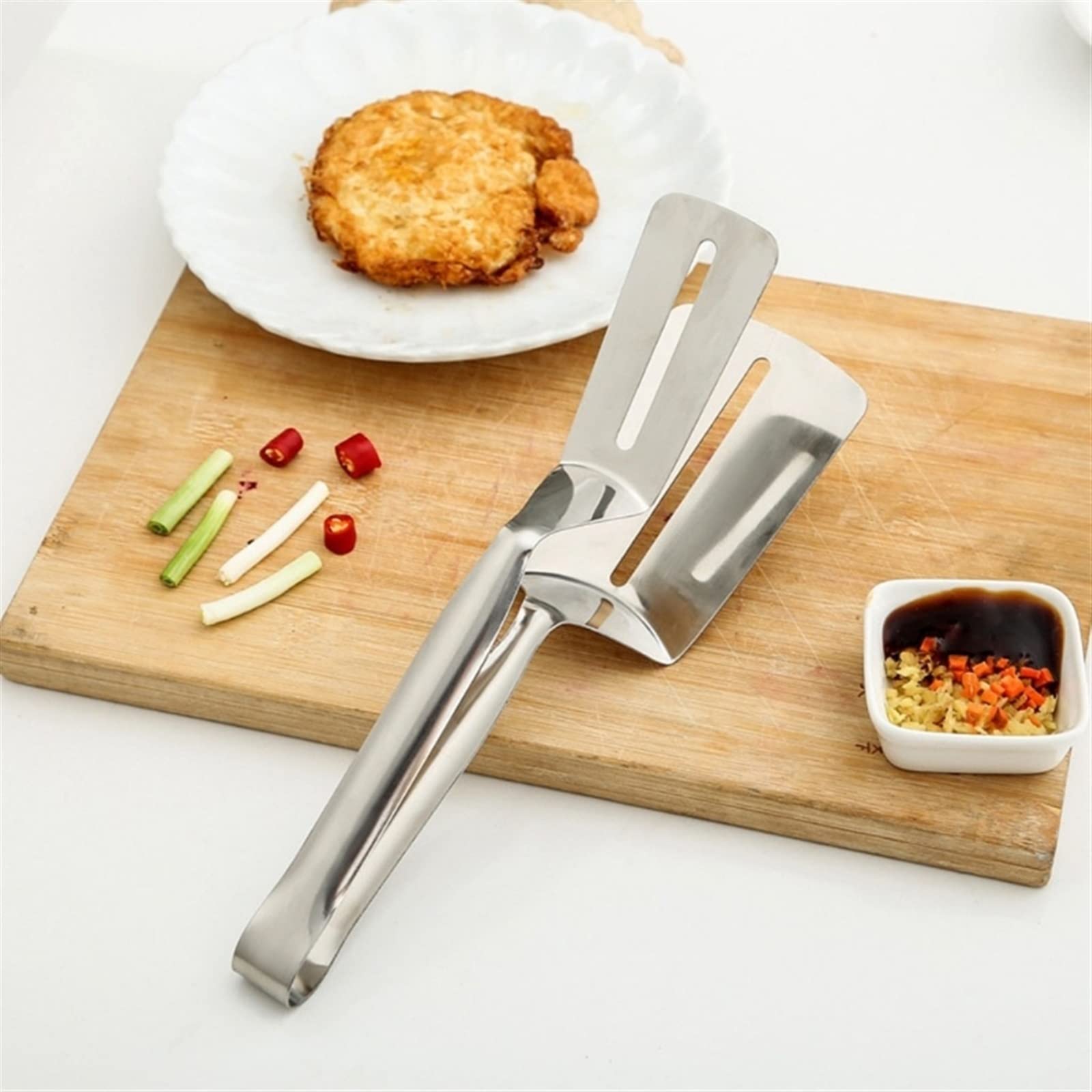 Mini Pinzas de Acero Inoxidable for Carne frita, espátula for Barbacoa, Pescado, Barbacoa, Pan, Carne, espátula, Pinza for Hielo, Aparato de Cocina