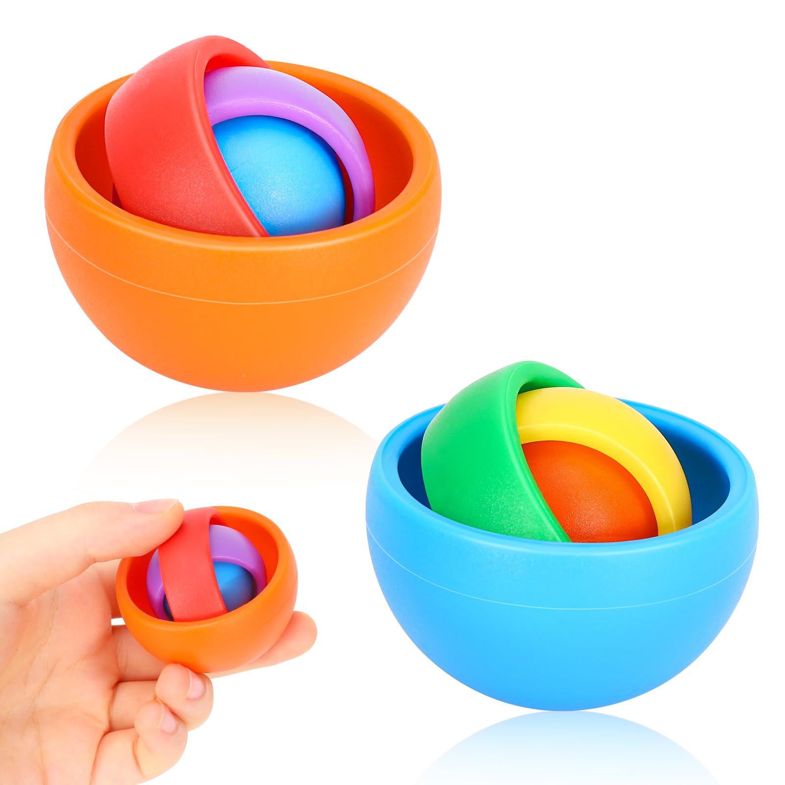 2 Pack Fidget Toys Fidget Spinners for Kids Adults, Classroom Prizes Gyroscope Toys ADHD Autism Stress Relief Fidget Toys, Fidget Spinners for Boys Girls Teens