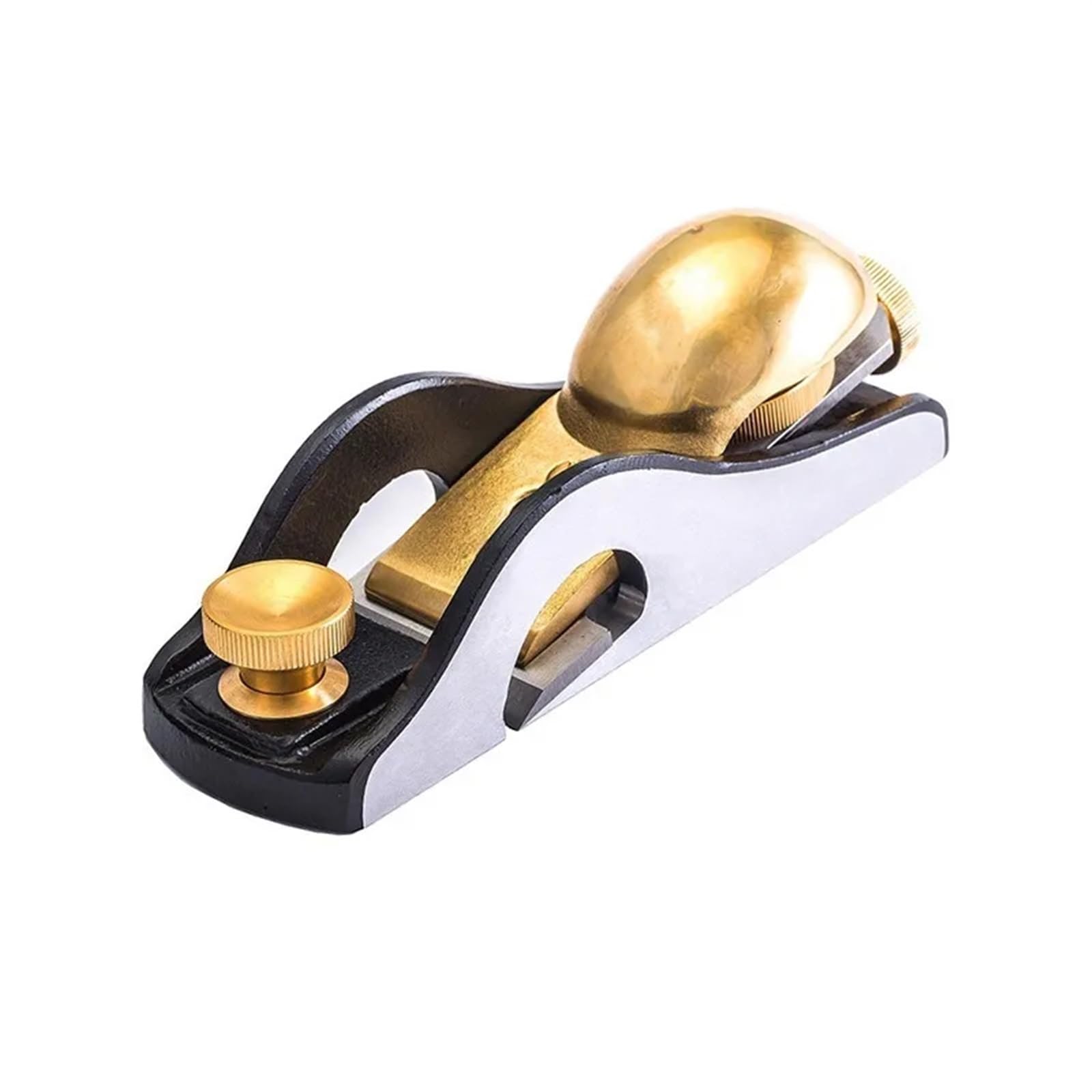 Seveqis One Color Planer, Low Angle Wood Planer Iron Hand Pushing European Style Tenon Trimming Short Woodworking Smooth Shaving Tools