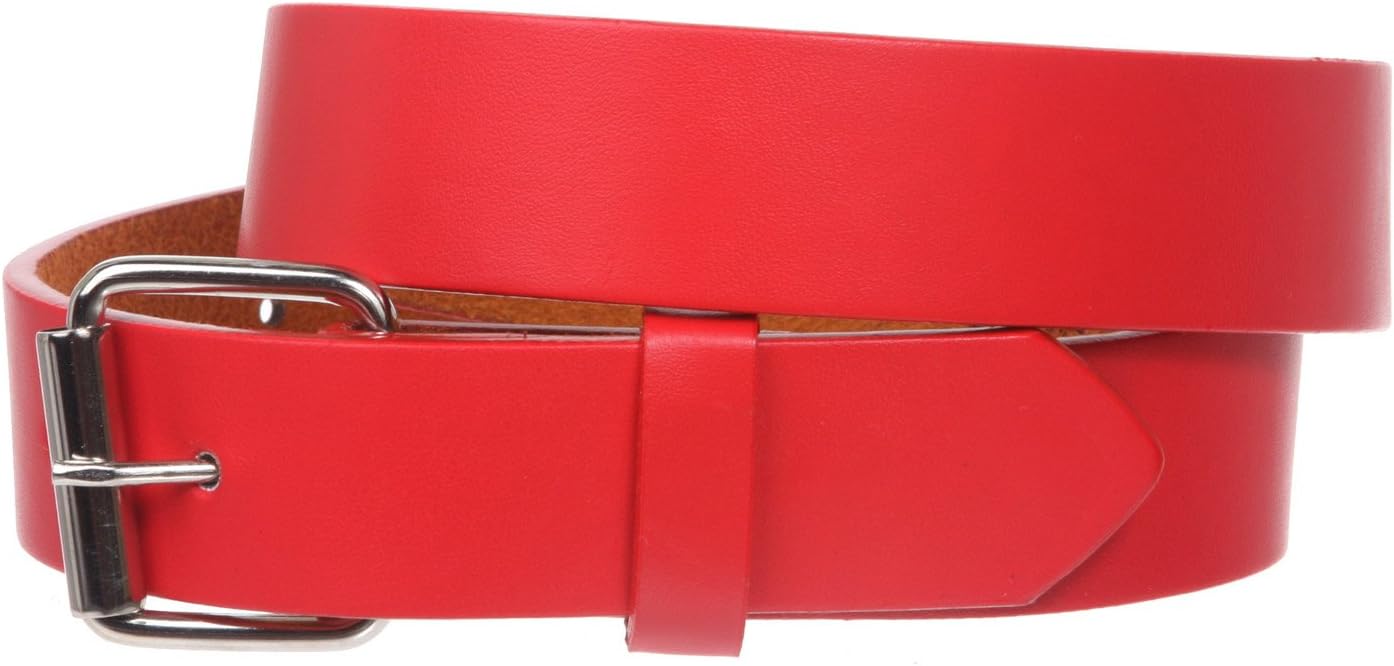 Kids 1" Snap On Plain Leather Belt