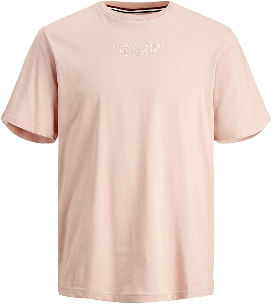 JACK & JONES JORTAMPA tee SS Crew Neck 1 FST, Blanco Brillante, S