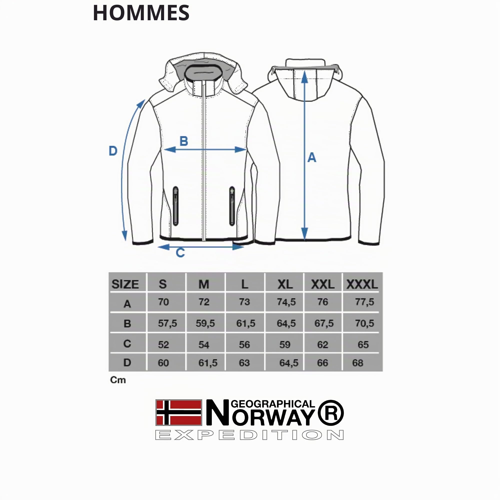 Geographical Norway - Softshell Homme Bleu XXL