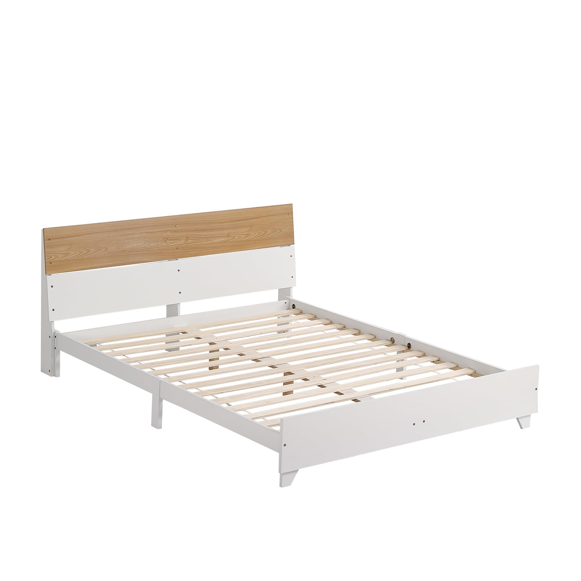 Set di 3 camere da letto complete, letto matrimoniale 160 x 200 cm, comodino+cassettiera, con 16 doghe, 2 cassetti e 2 ante