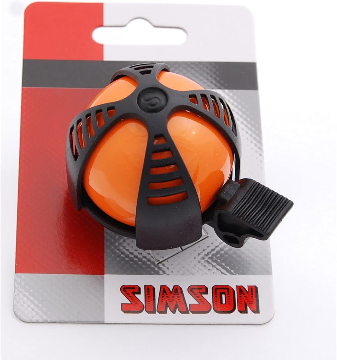 SIMSON Clear Bicycle Bell Joy Orange & Black Sporty Design Colorful Collar Easy Wear with Attached Ring Tone