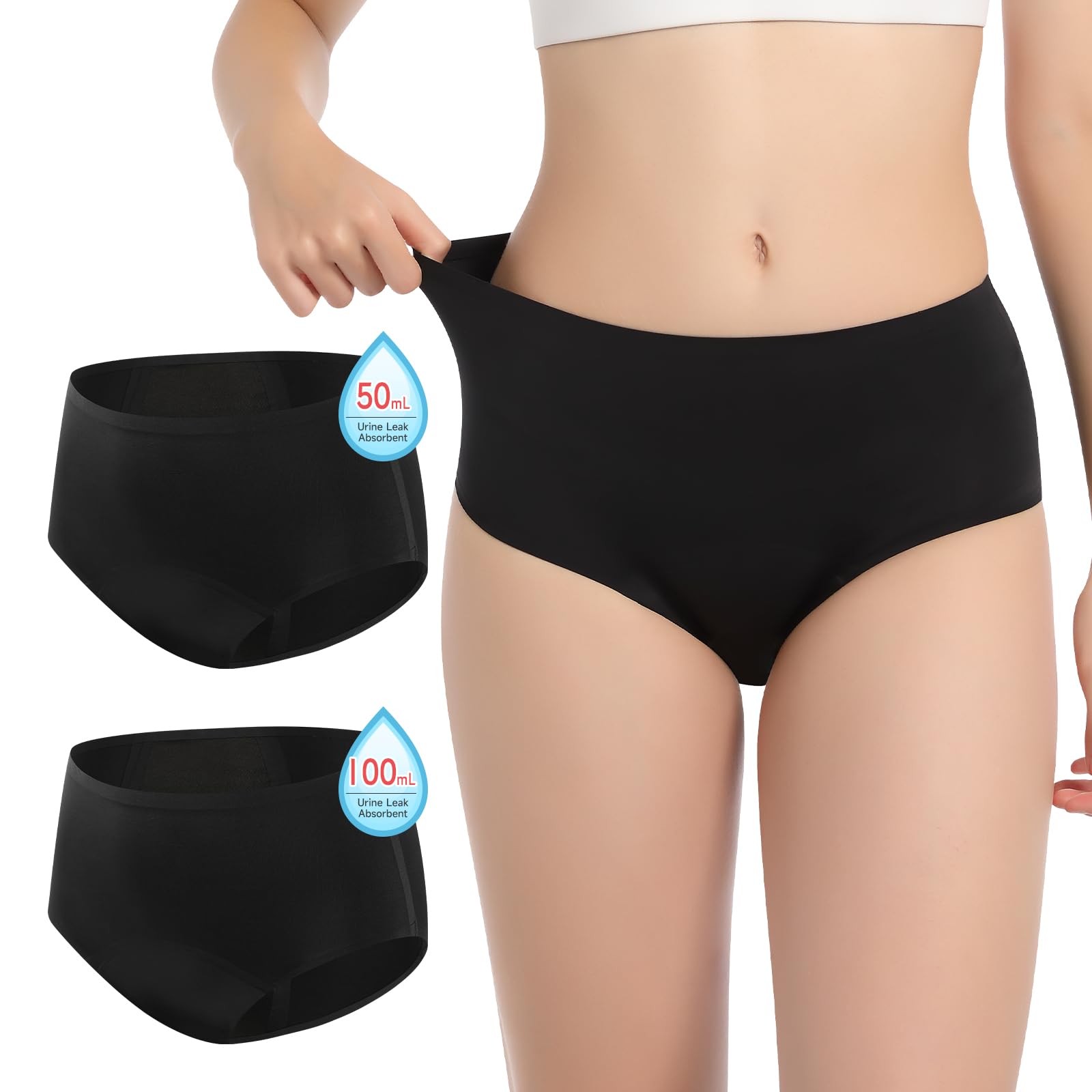 Amazon: Incontinence Underwear for Women Washable Leak Proof Underwear for Women Reusable