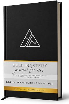 Self-Mastery Journal for Men with Prompts - 13 Week Guided Gratitude Journal - 5 Minute Journal - Reflection Manifestation Journals for Mindfulness - Self Care Journal - Goal Journal for Women & Men