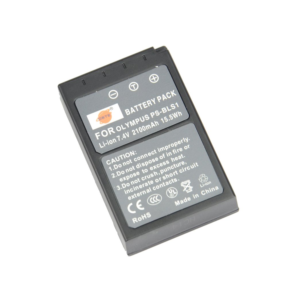 DSTE 2-Pack Batteries + Dual USB Chargeur Compatible pour Olympus PS-BLS1 BLS-1 E-400 E-410 E-420 E-450 E-600 E-620 E-P1 E-P2 E-P3 E-PL1 E-PL3 E-PM1 Camera