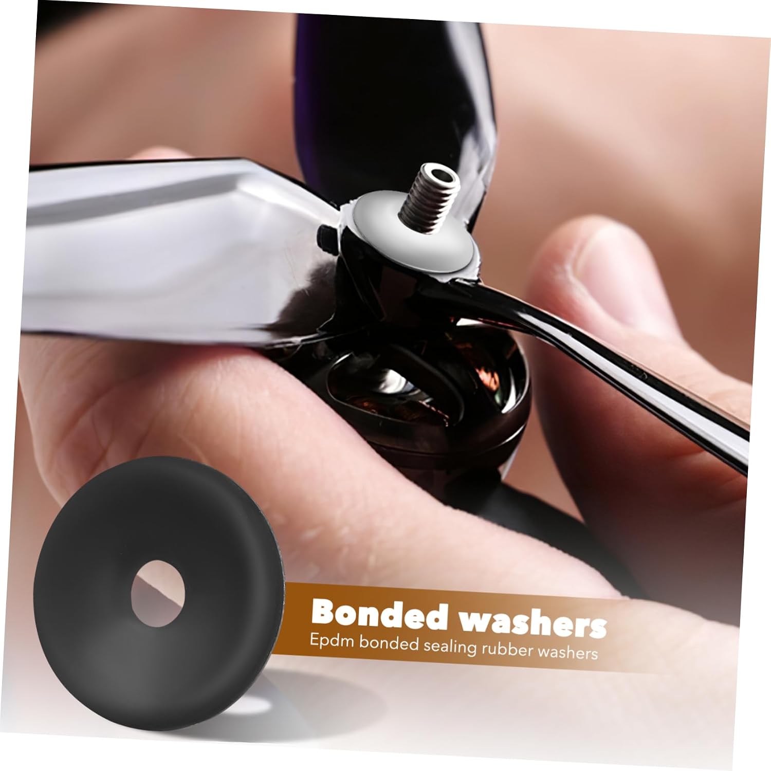 100pcs Bonded Sealing Washers 5.5x19 Steel Epdm Rubber