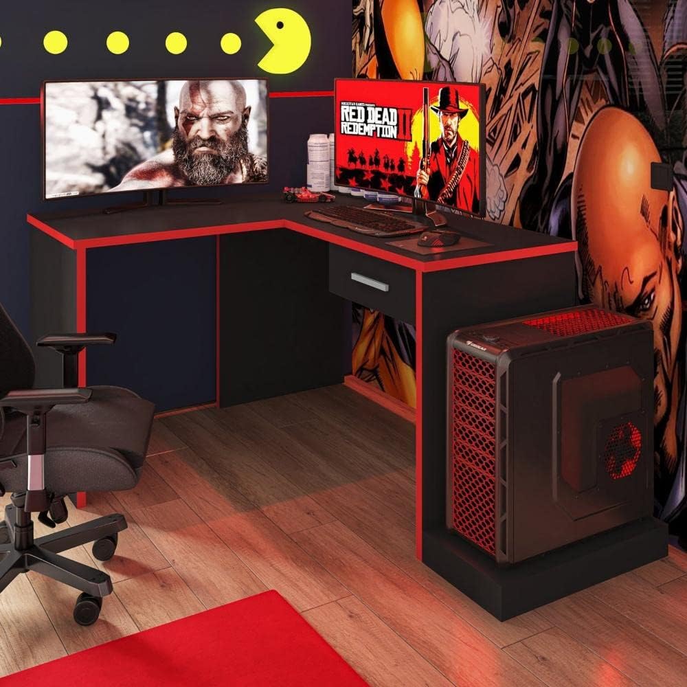 Mesa Gamer L Drx9000 Espresso Testada por 7 dias para gamers