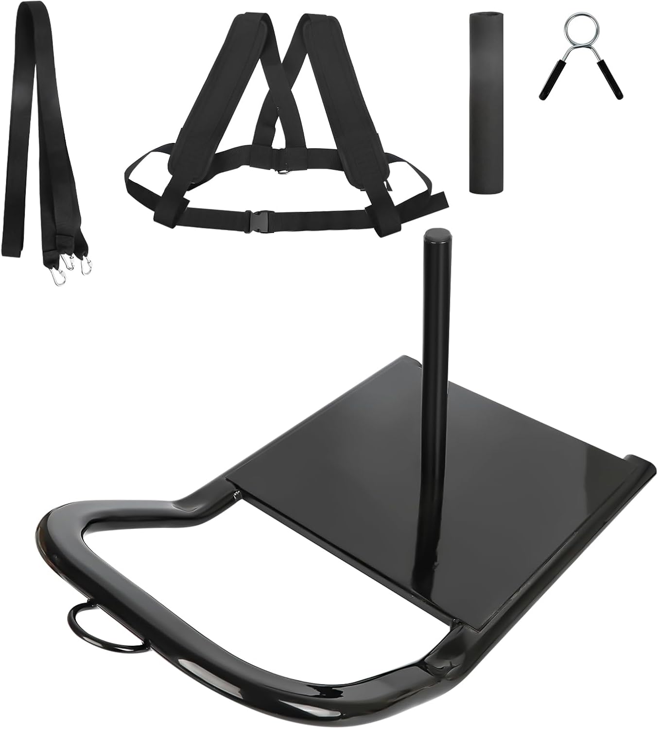 Weight Sled, Workout Sled for 1" & 2" inch Weight Plate, Weight Sled