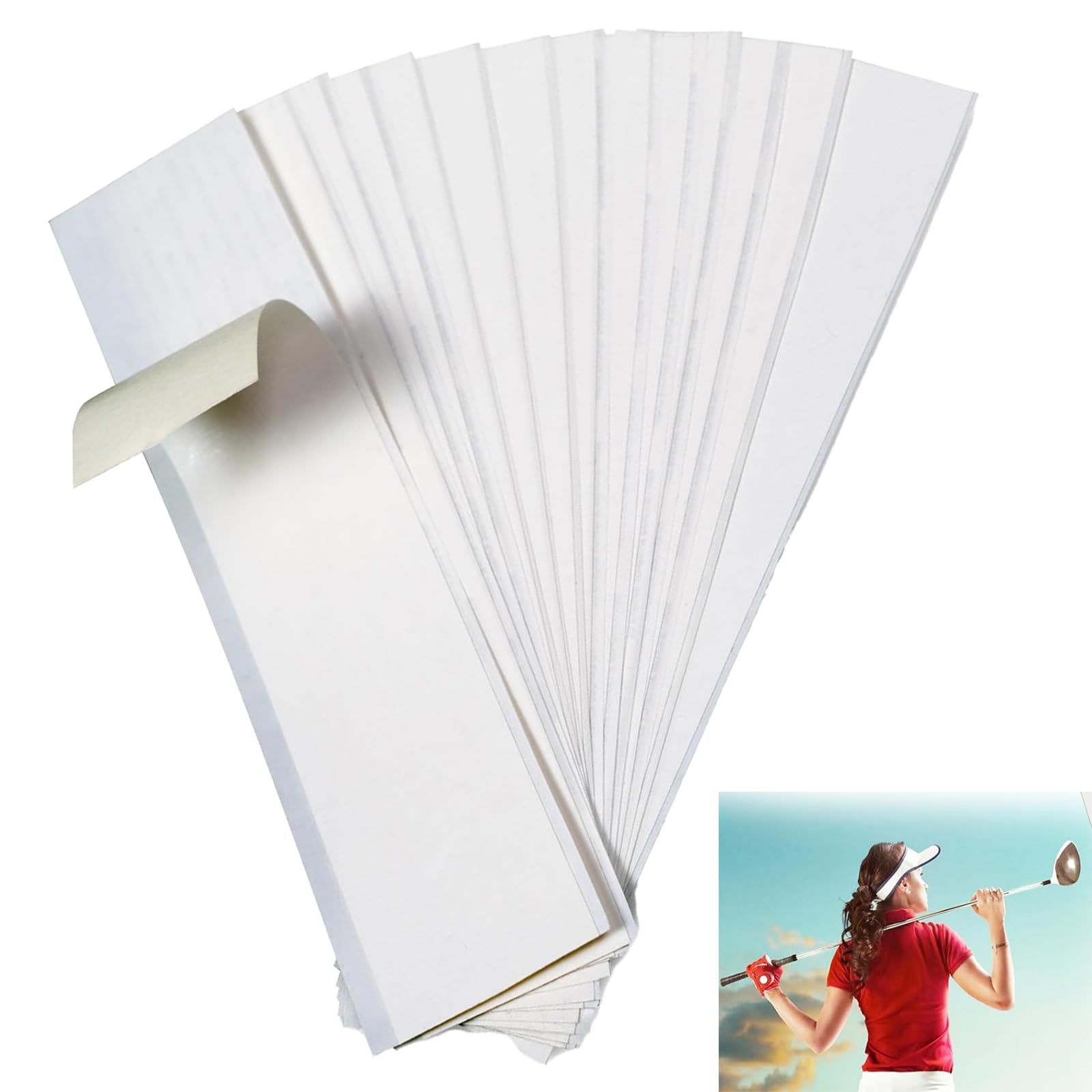 JYNARIX20 PCS Golf Grip Tape, 5x25cm (2x10) Golf Club Re Double Sided, Golf Grip Tape Strips, Double Sided Weather Resistant Easy Application Golf Handle Grip Tape For Better Regrip And Control