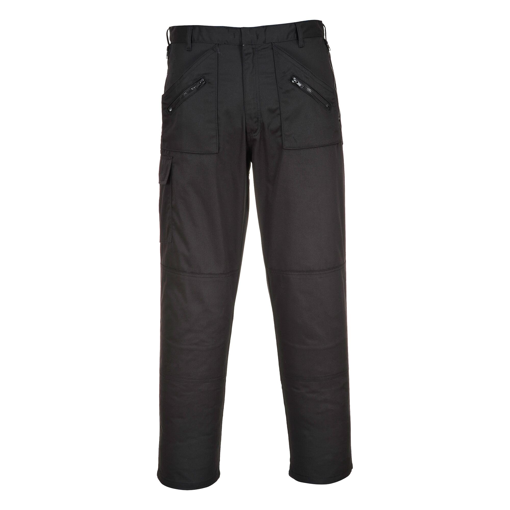 Portwest Action-Hose, Hosenlänge: S, Farbe: Schwarz, Größe: 34 - S887BKS34