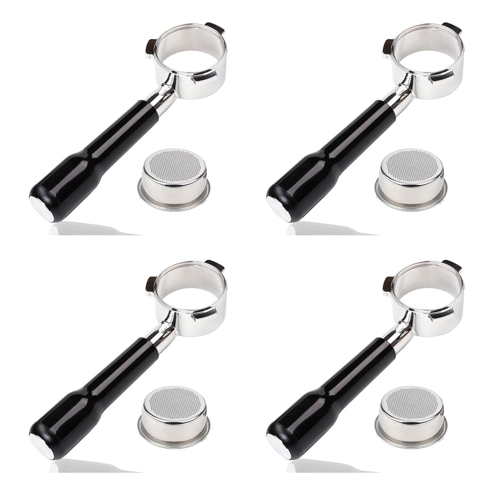 Portafiltro sin fondo de 54 mm para crear espressos perfectos cada mañana en casa