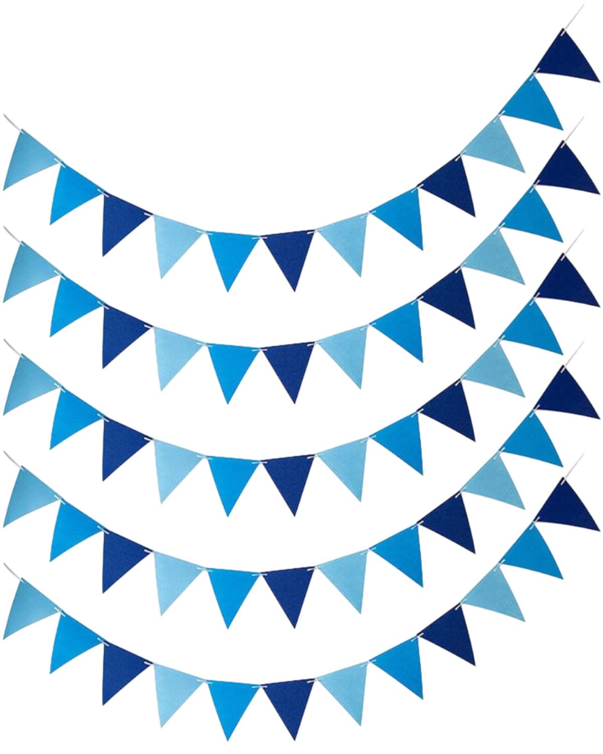 Iewrtcin Striscione Triangolare Da 5 Metri – Per Feste Di Compleanno, Baby Shower, Matrimoni, Decorazioni In Cartoncino Spesso, Riutilizzabile
