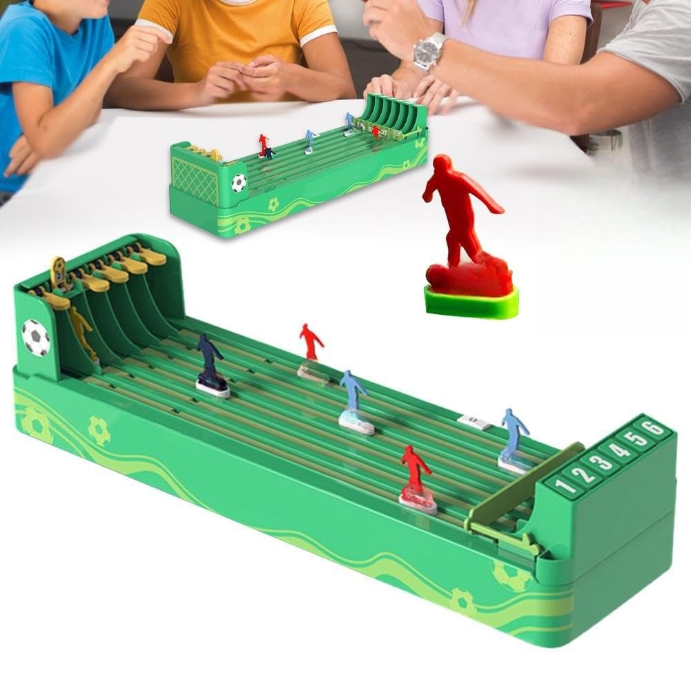 THE WHITE SHOP Horse Race Board Game, Horse Racing Table Games, Desktop Derby 6-Horse Racing Game,Portable Family Party Entertainment Games (Football)