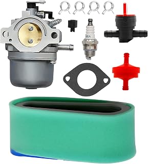 Anxingo Carburetor with Air Filter Tune Up Kit Replacement for Briggs & Stratton 799728 498027 499161 498231 494502 494392 495706 498134 496592 699318 699737 699856 699896 28V707 Engine Carb