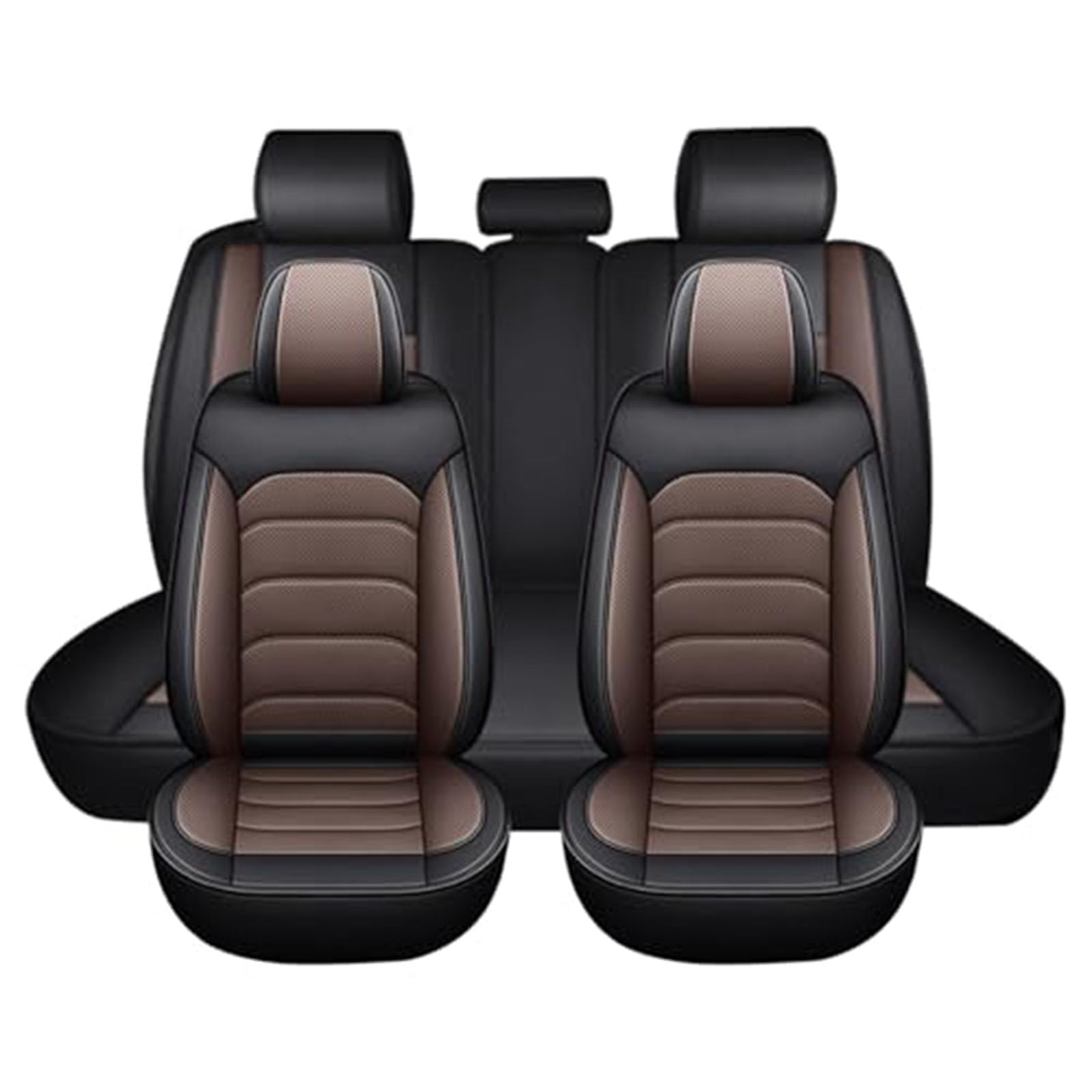 Fundas Asiento Coche para Opel Zafira Tourer Insignia Meriva B | Cuero perforado transpirable, compatible airbag lateral, bolsillos traseros almacenaje, proteccion impermeable duradera