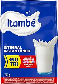 Leite em Pó Integral Instantâneo Vitaminado Itambé Sachê 750g