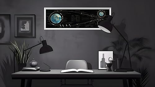 Miniatura 5 de Póster del plan de vuelo del Apollo 11, tabla de aterrizaje lunar, arte de pared, impresión de espacio grande (12 x 36)