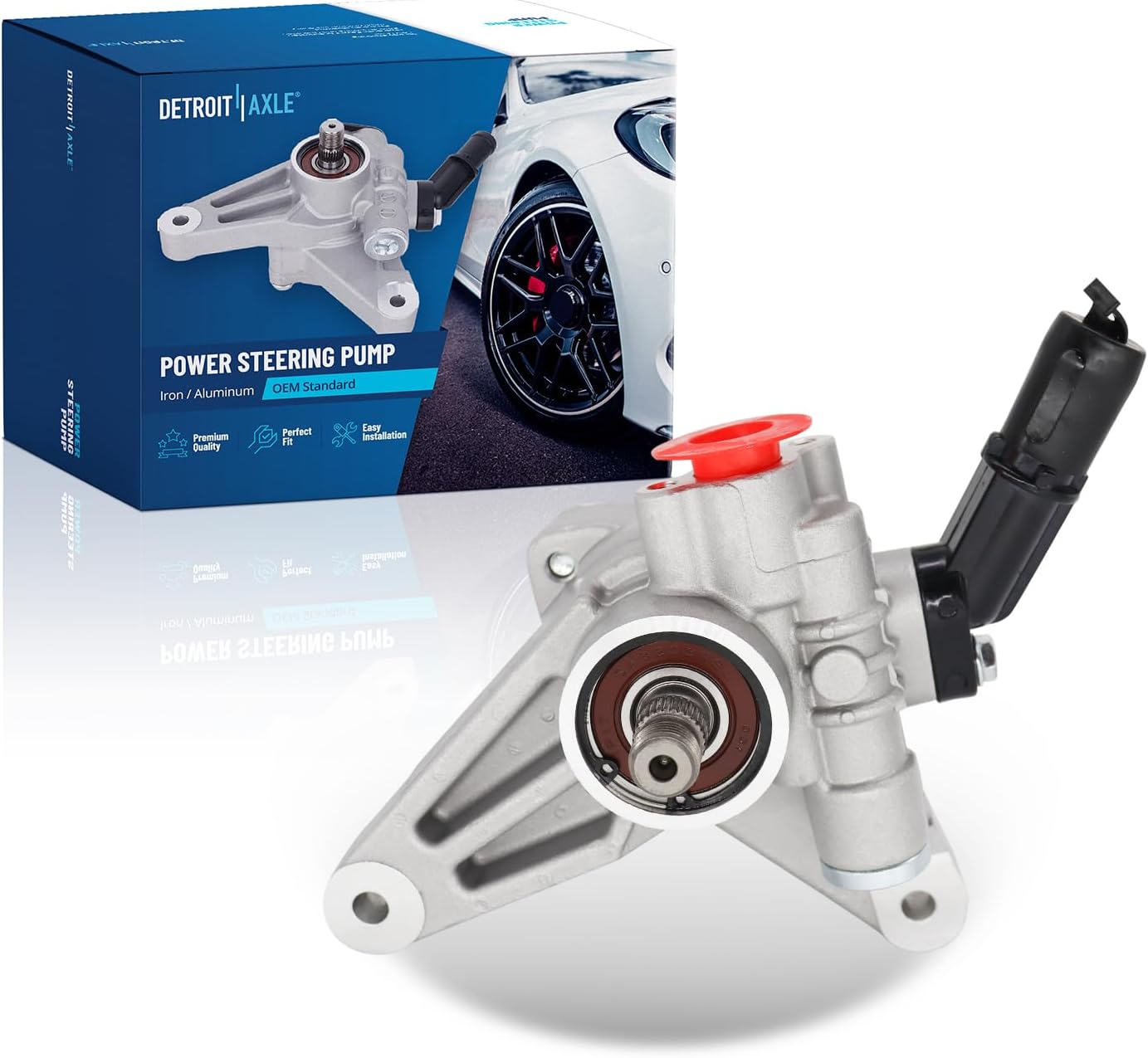 Detroit Axle - Power Steering Pump for 2008-2012 Honda Accord, 2010-2011 Accord Crosstour, 2009-2011 Pilot, 2012 Crosstour, Power Steering Pump Replacement