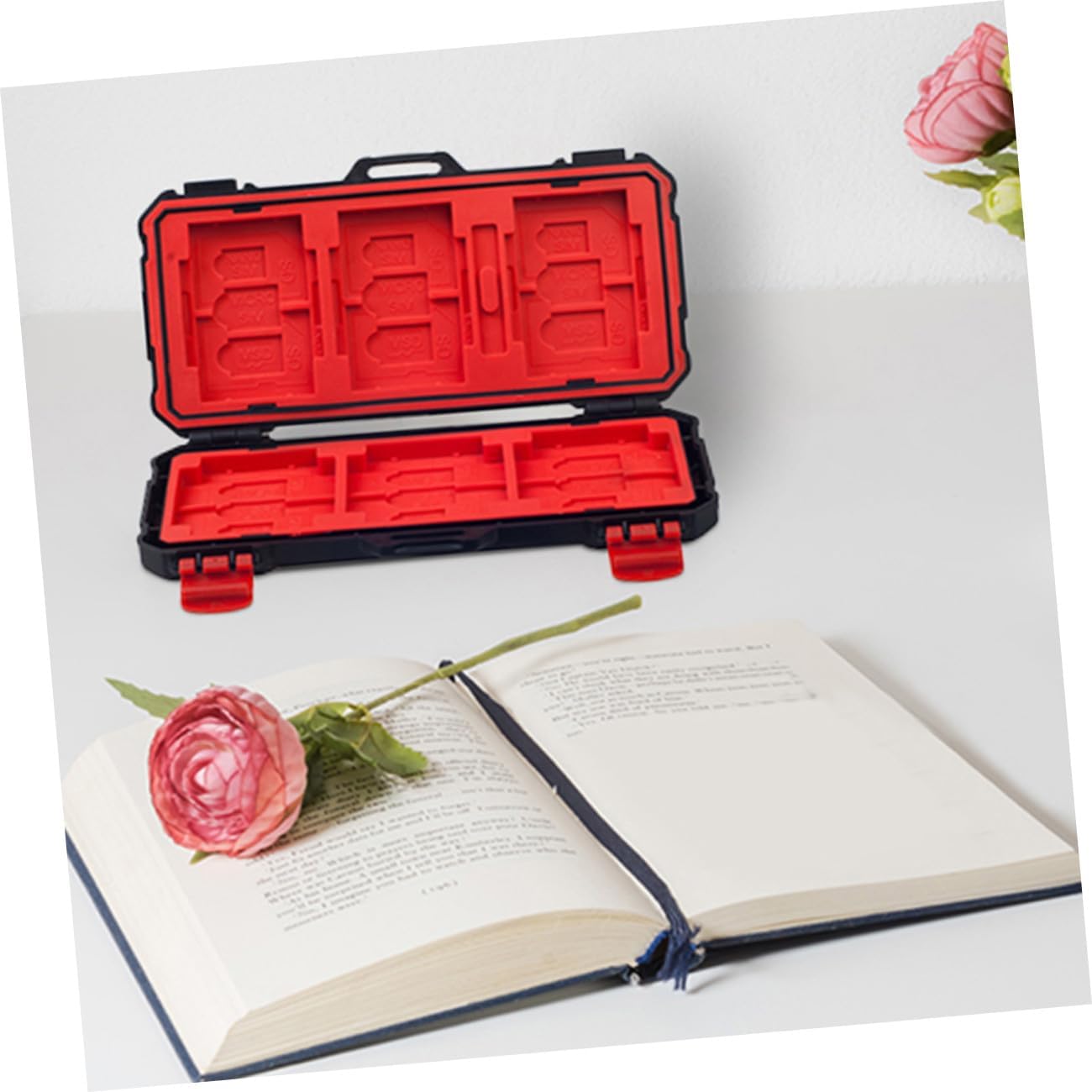 Cf Cards Holder Case ABS Protective Memory Card Organizer